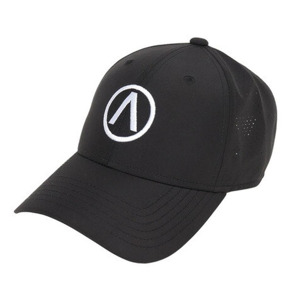 エアボーン（ARBN）（メンズ、レディース）サークル ロゴ メッシュキャップ AB2023SS-CAP002-BLK