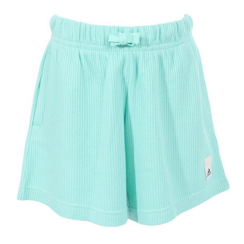 アディダス（adidas）（キッズ）パンツ キッズ ラウンジ ワッフルニット ルーズショーツ ECJ69-HR5843