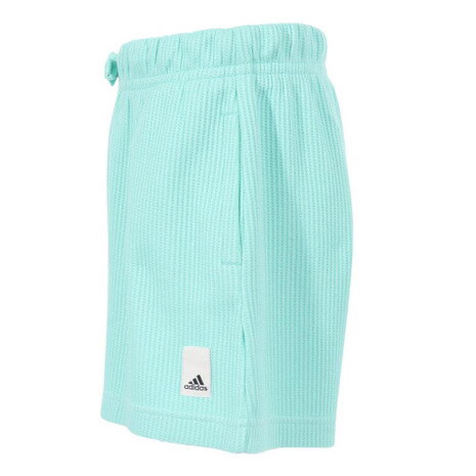 アディダス（adidas）（キッズ）パンツ キッズ ラウンジ ワッフルニット ルーズショーツ ECJ69-HR5843