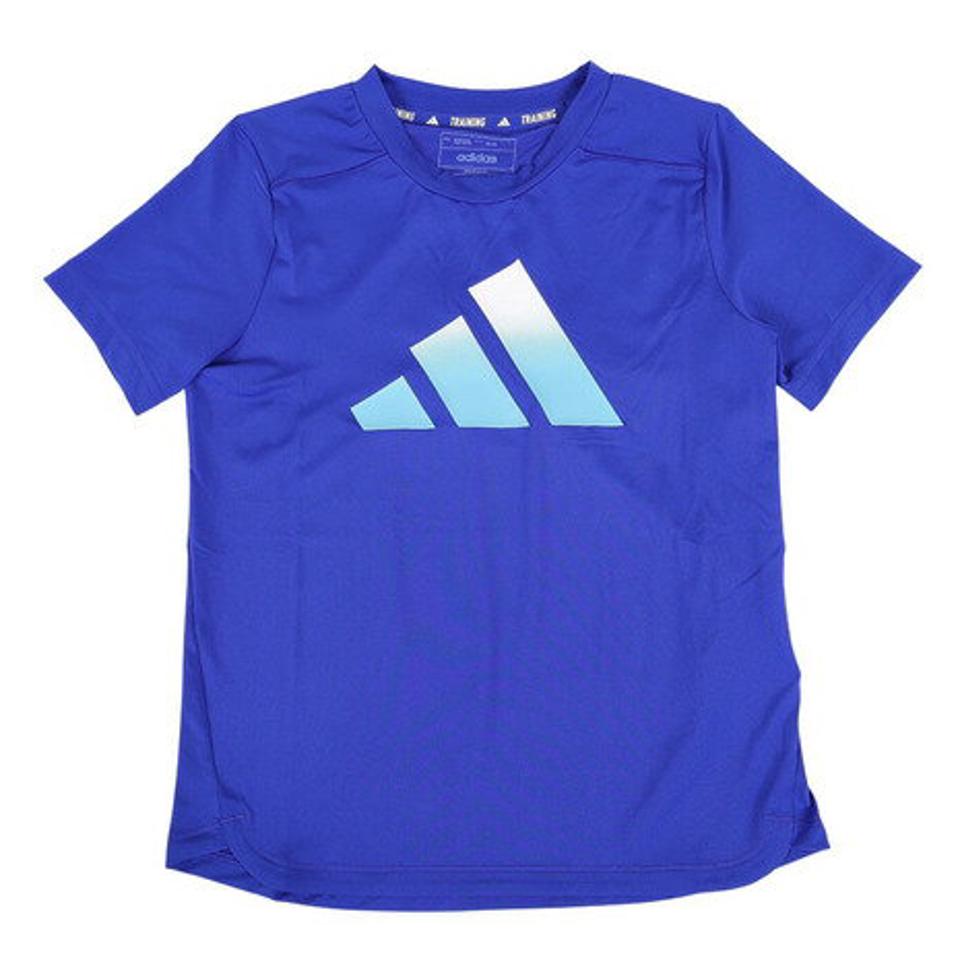 アディダス(adidas)(キッズ)ジュニア トレイン アイコン AEROREADY ロゴ半袖Tシャツ EBP00-IC5409
