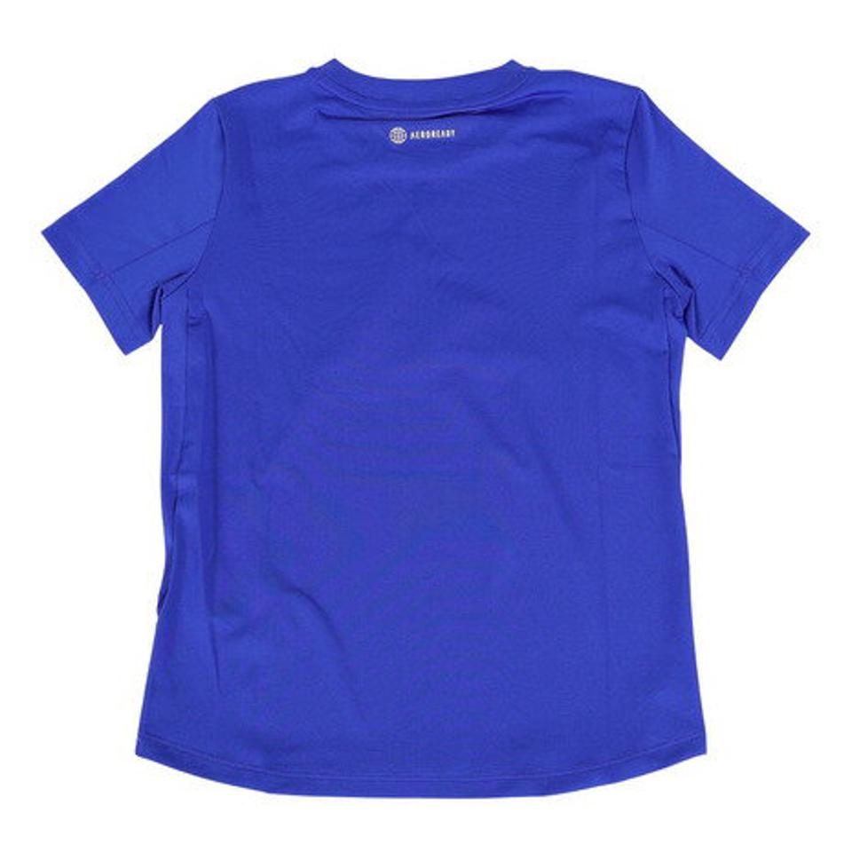 アディダス(adidas)(キッズ)ジュニア トレイン アイコン AEROREADY ロゴ半袖Tシャツ EBP00-IC5409