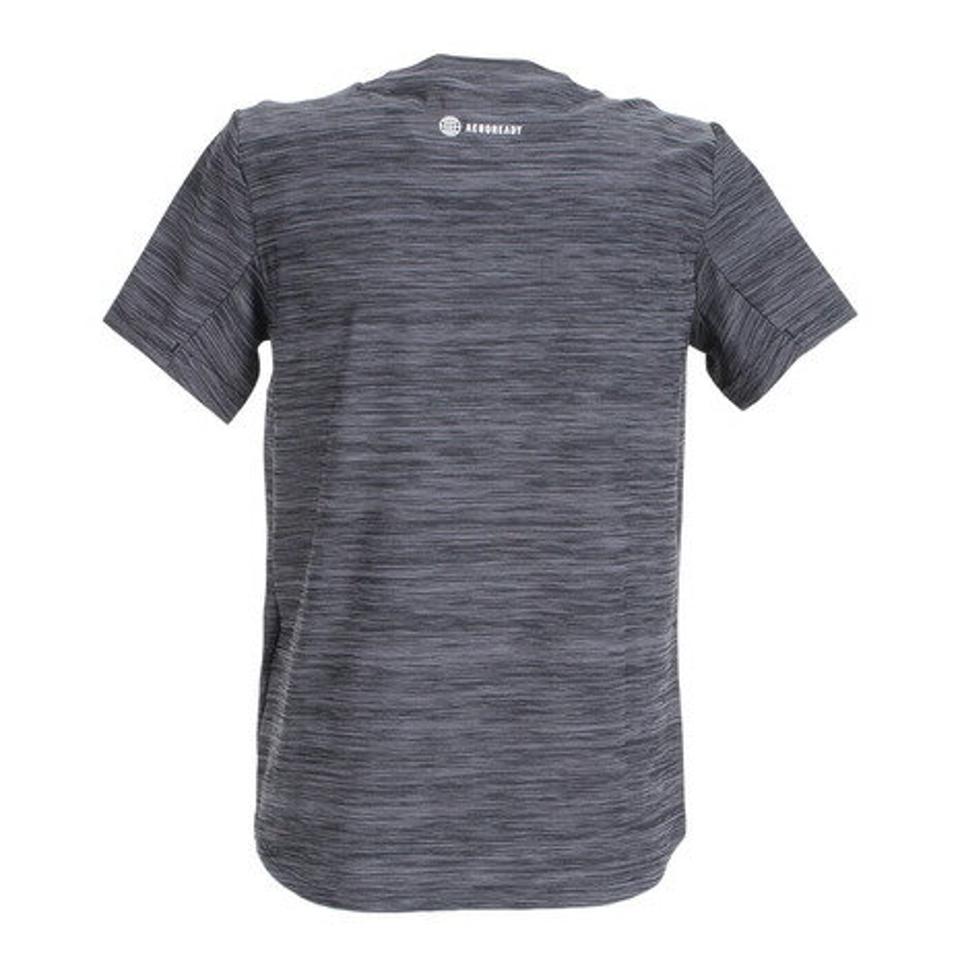 アディダス(adidas)(キッズ)半袖Tシャツ ジュニア AEROREADY ヘザー EBO99-IC5404