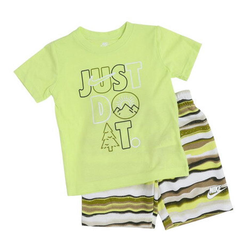 ナイキ(NIKE)(キッズ)半袖Tシャツ キッズ 上下セット NSW FT SHORT SET ※要サイズ確認 86K856-E8Z