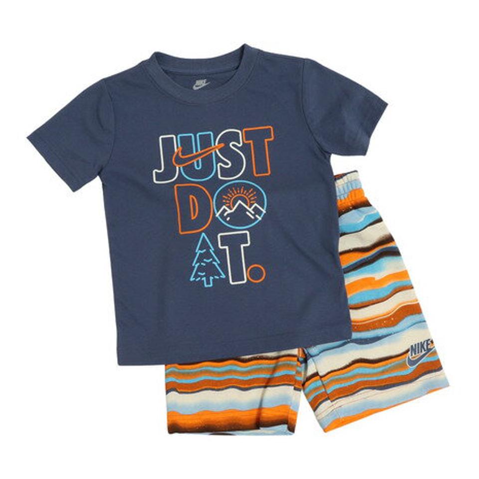 ナイキ(NIKE)(キッズ)半袖Tシャツ キッズ 上下セット NSW FT SHORT SET ※要サイズ確認 86K856-E69