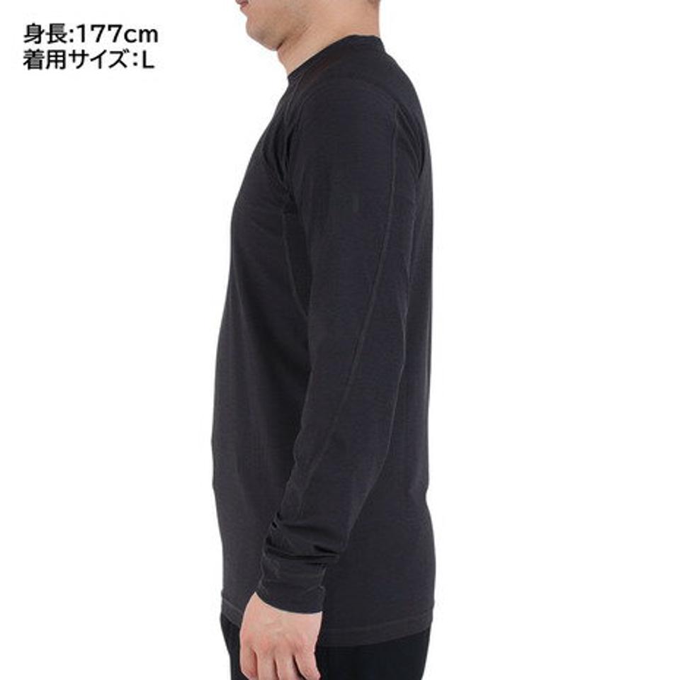 マーモット(Marmot)(メンズ)長袖Tシャツ ロンT グラフェンロングスリーブシャツ TSSMC206-012 ブラック