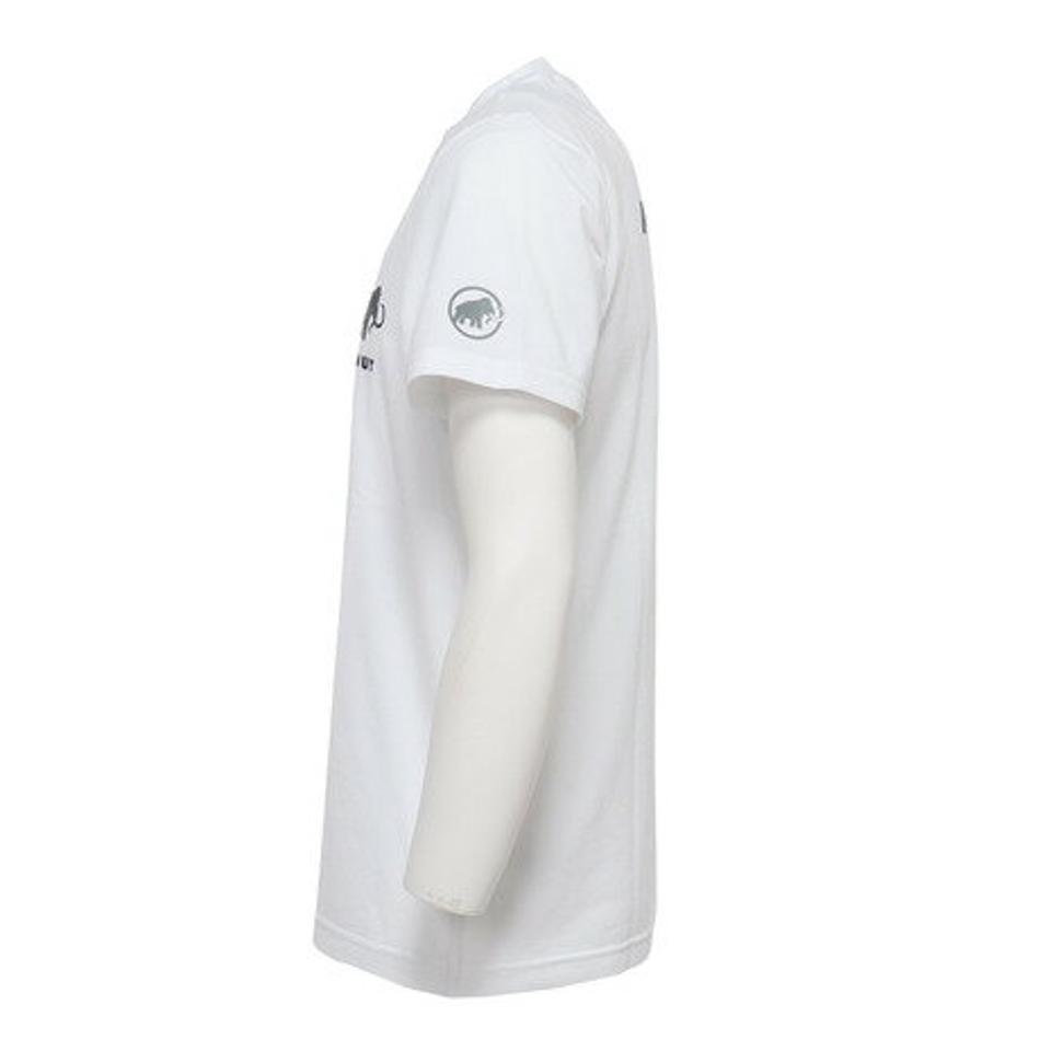 マムート(MAMMUT)(メンズ)半袖Tシャツ クイックドライ ロゴプリントTシャツ AF Men 1017-02012-00473 ホワイト×ブラック