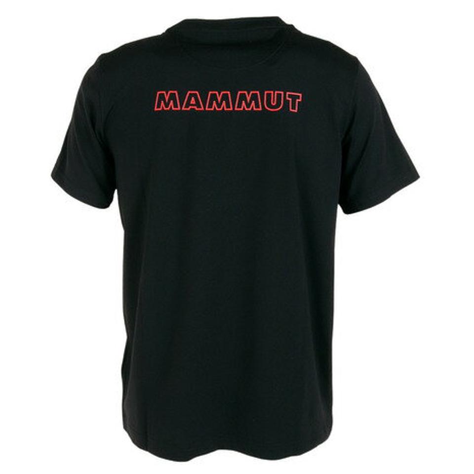マムート(MAMMUT)(メンズ)半袖Tシャツ クイックドライ ロゴプリントTシャツ エアフィット 1017-05940-0001 ブラック