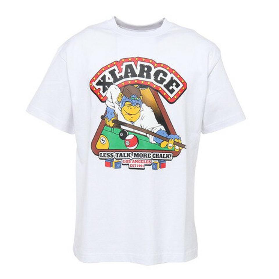 エクストララージ(XLARGE)(メンズ、レディース)半袖Tシャツ メンズ XL POOL CLUB 101232011027-WHITE
