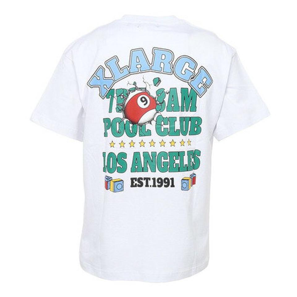 エクストララージ(XLARGE)(メンズ、レディース)半袖Tシャツ メンズ XL POOL CLUB 101232011027-WHITE
