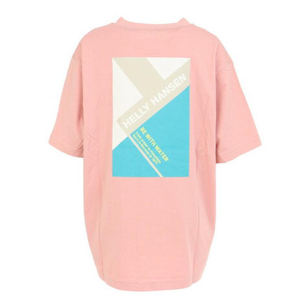 ヘリーハンセン(HELLY HANSEN)(レディース)半袖Tシャツ S/S SAIL グラフィックプリントティー HE62327 PS ピンク
