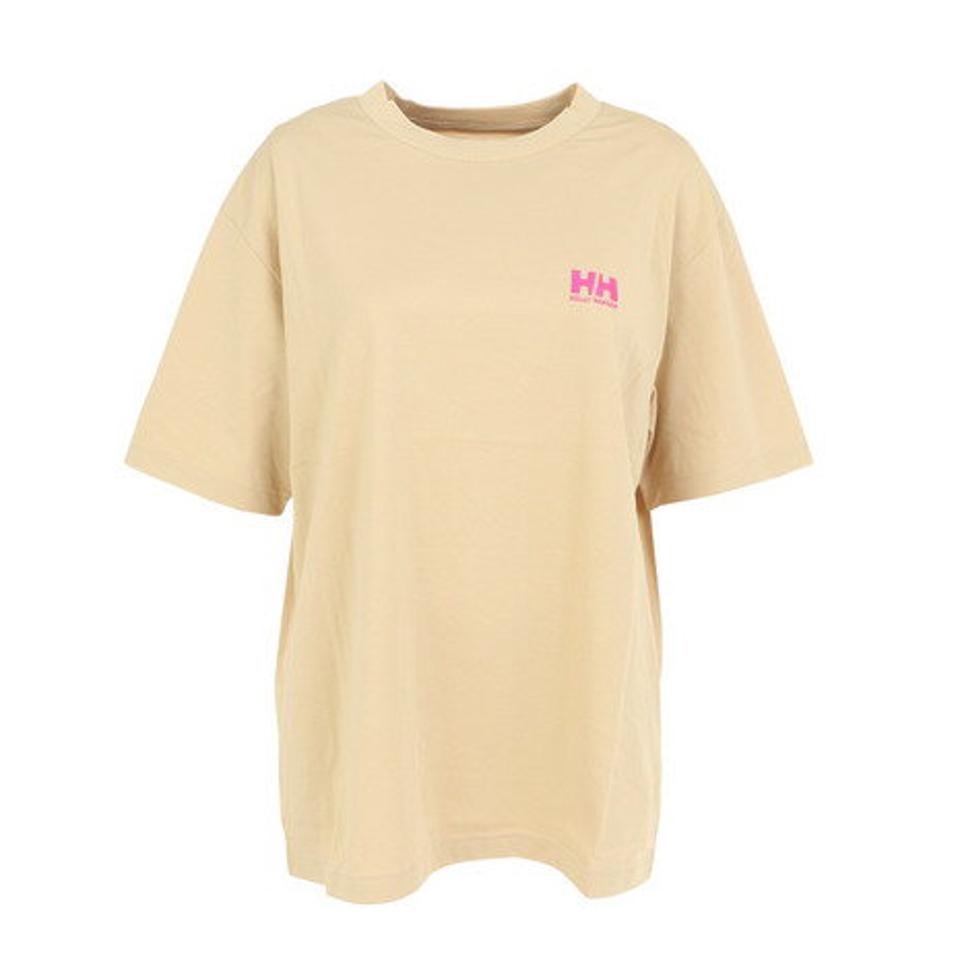 ヘリーハンセン(HELLY HANSEN)(レディース)半袖Tシャツ S/S SAIL グラフィックプリントティー HE62327 BS ベージュ