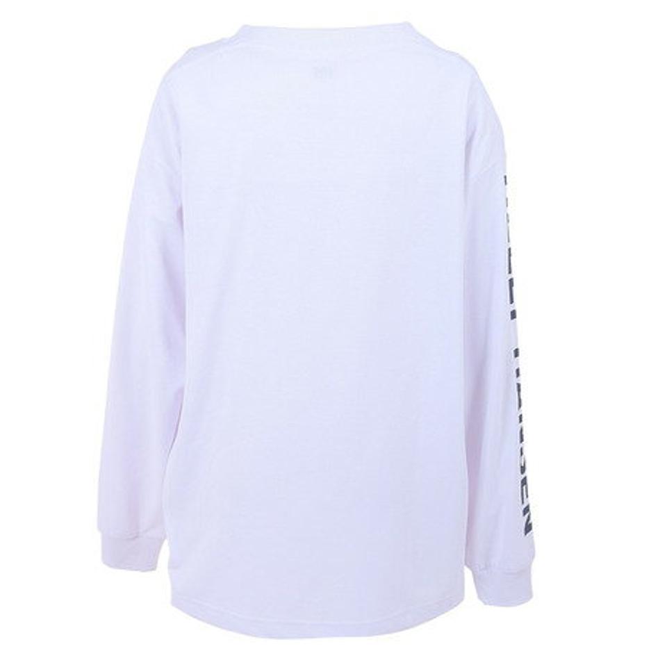ヘリーハンセン(HELLY HANSEN)(レディース)長袖Tシャツ ロンT ロングスリーブ レターTシャツ HE32331 CW ホワイト トップス 速乾 消臭 春
