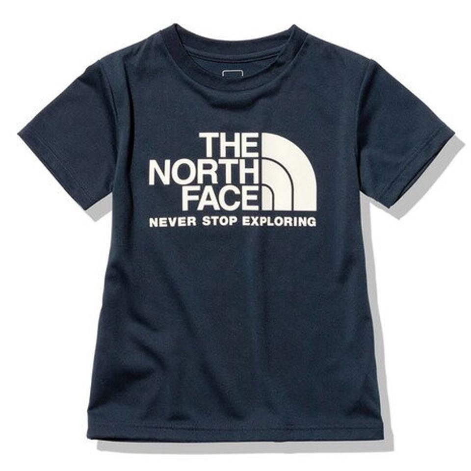 ノースフェイス(THE NORTH FACE)(キッズ)ジュニア 半袖Tシャツ ショートスリーブTNFバグフリーグラフィックロゴTシャツ NTJ32346 UN ネイビー