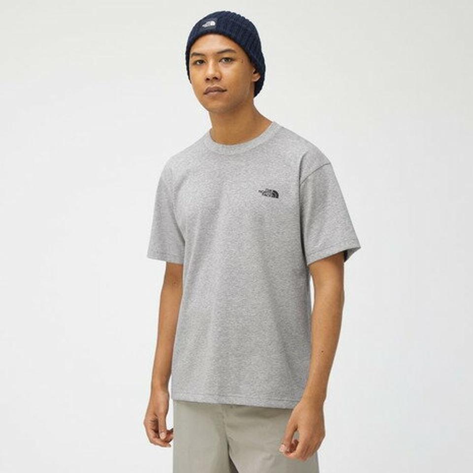 ノースフェイス(THE NORTH FACE)(メンズ、レディース)半袖Tシャツ ショートスリーブエントランスパーミッションティー NT32340 Z グレー