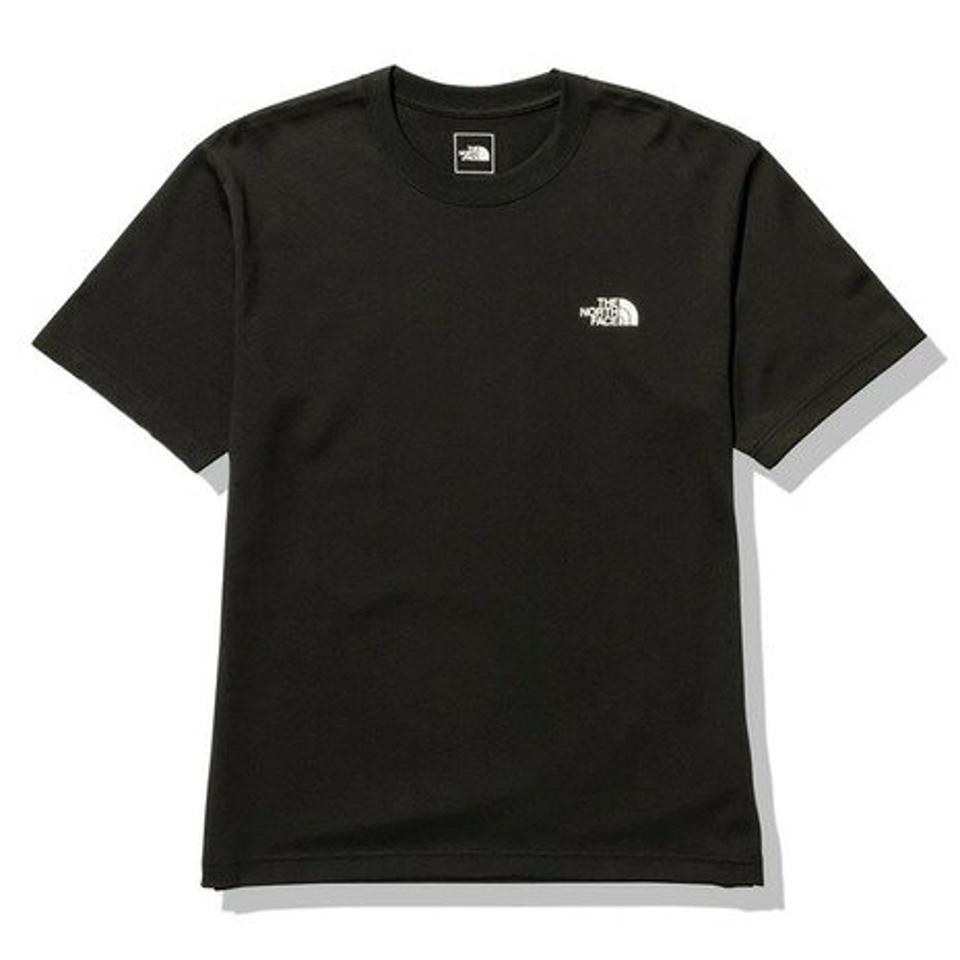 ノースフェイス(THE NORTH FACE)(メンズ)半袖Tシャツ ショートスリーブハーフスウィッチングロゴTシャツ NT32338 K ブラック