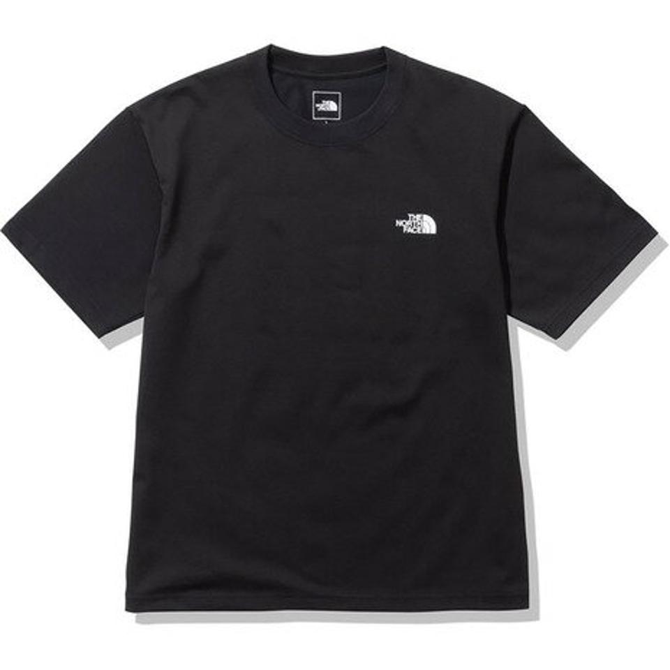 ノースフェイス(THE NORTH FACE)(メンズ)半袖Tシャツ ショートスリーブハーフドームウィンドウTシャツ NT32337 K ブラック