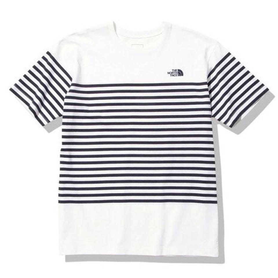 ノースフェイス(THE NORTH FACE)(メンズ)半袖Tシャツ ショートスリーブパネルボーダーTシャツ NT32335