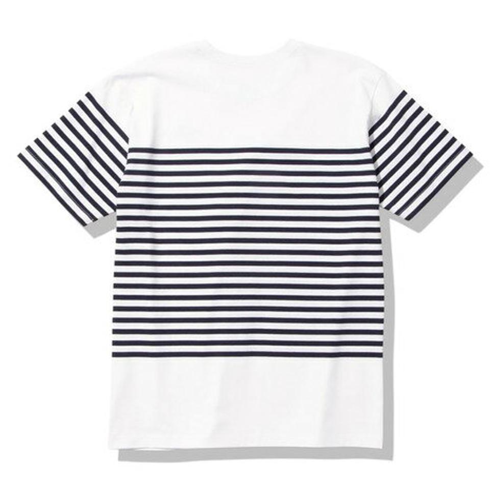 ノースフェイス(THE NORTH FACE)(メンズ)半袖Tシャツ ショートスリーブパネルボーダーTシャツ NT32335