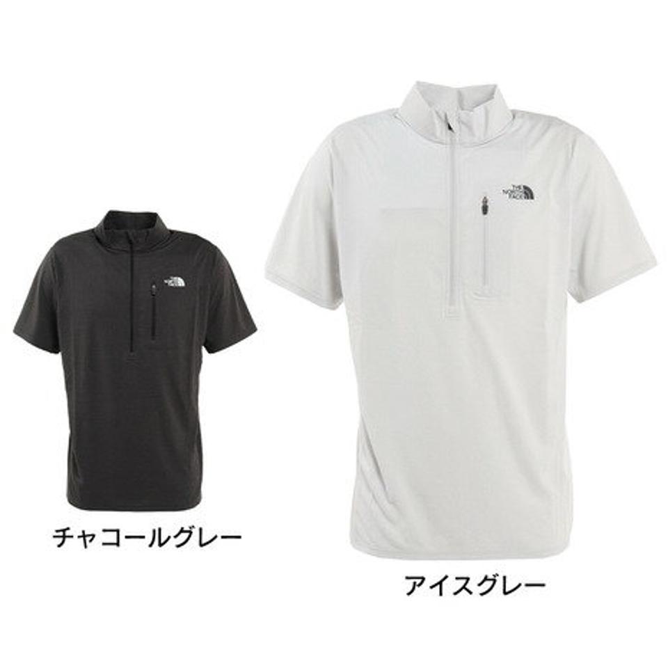 ノースフェイス(THE NORTH FACE)(メンズ)半袖Tシャツ フラッシュドライ 3D ジップアップ NT12202