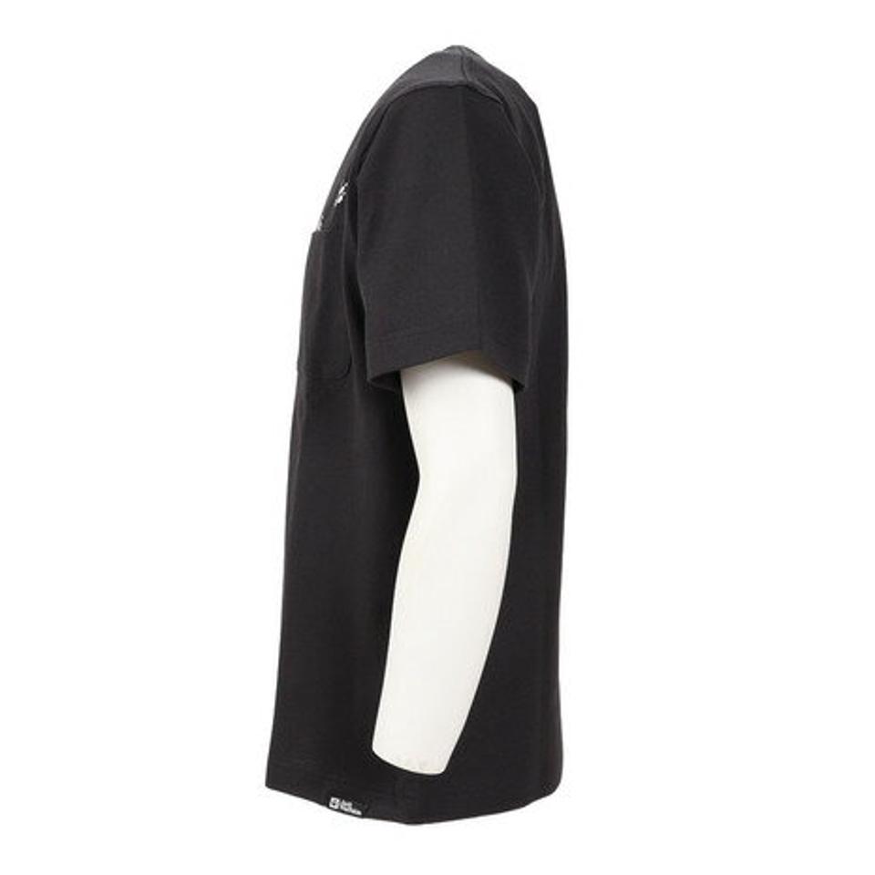 ジャックウルフスキン(JackWolfskin)(メンズ)半袖Tシャツ JP PAW IN ポケット半袖Tシャツ V2 5023432-6350 チャコールグレー