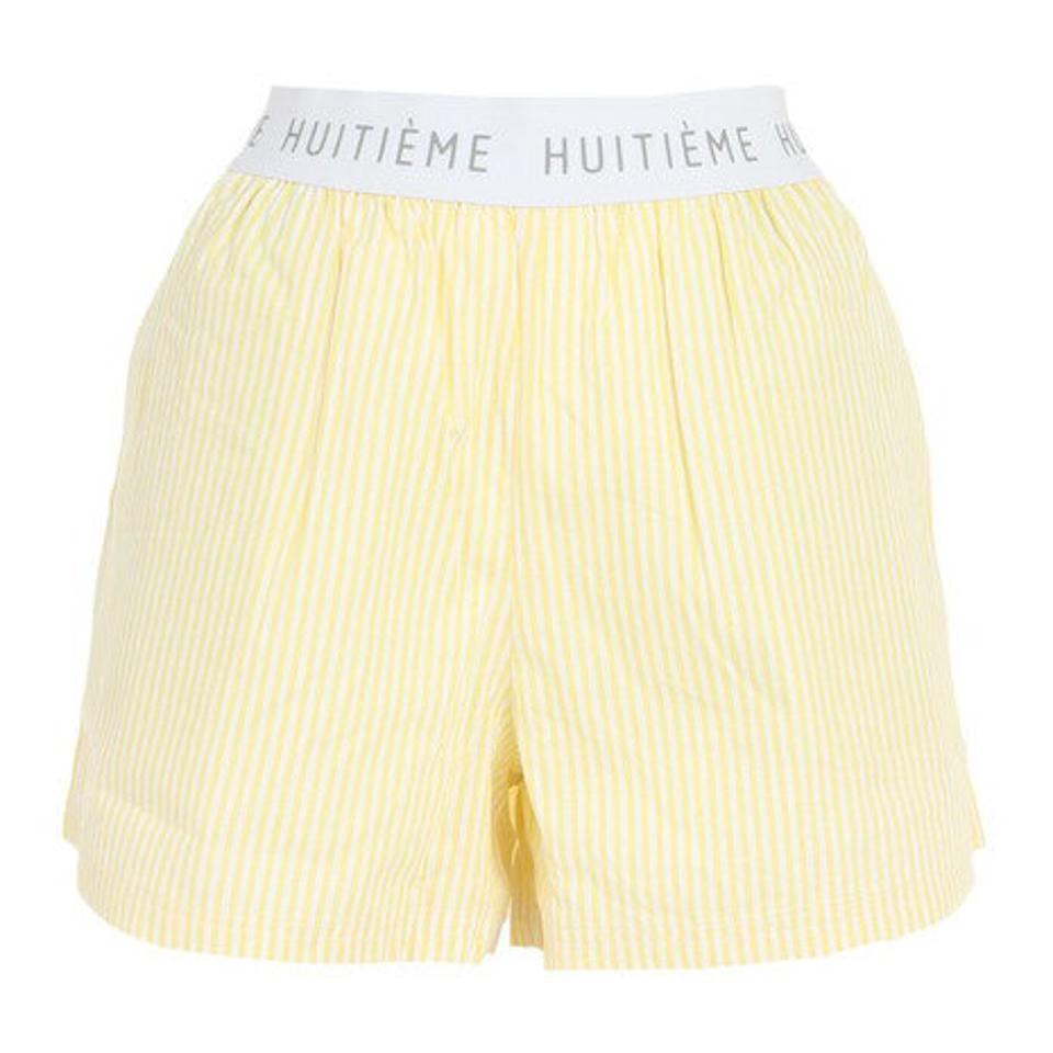 ウィッテム（HUITIEME）（レディース）ストライプショートパンツ 192-76441-031