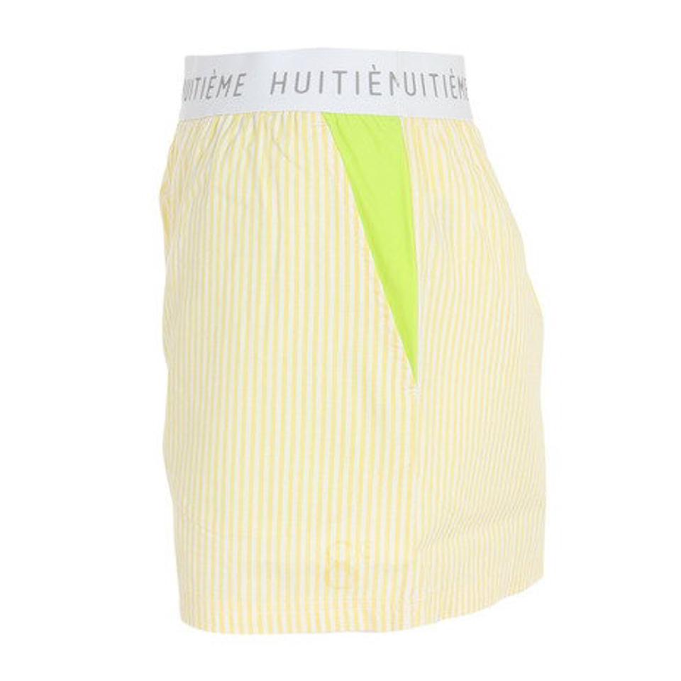 ウィッテム（HUITIEME）（レディース）ストライプショートパンツ 192-76441-031