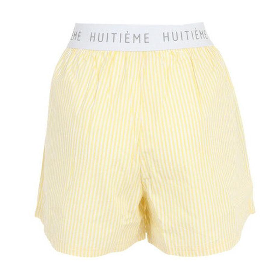 ウィッテム（HUITIEME）（レディース）ストライプショートパンツ 192-76441-031