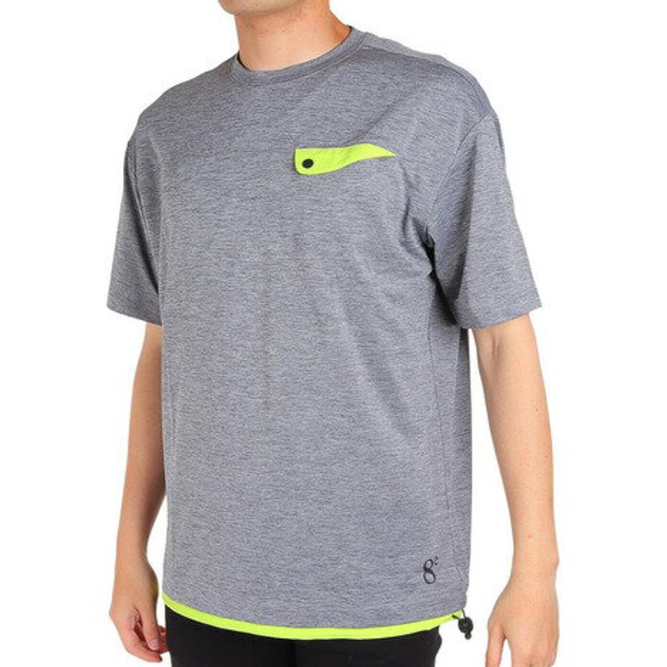 ウィッテム(HUITIEME)(メンズ)半袖Tシャツ メンズ 裾配色 クルーネック 191-26443