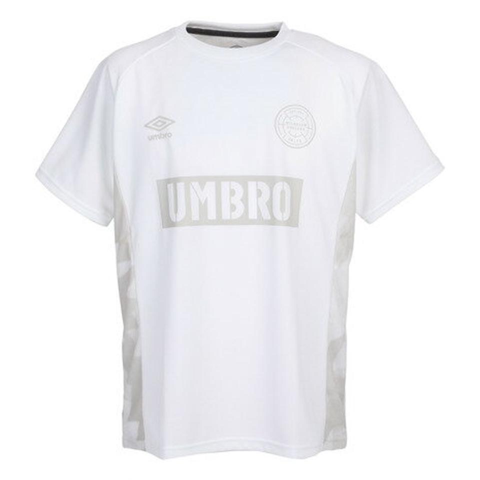 アンブロ(UMBRO)(メンズ)半袖Tシャツ メンズ ENGLAND CAMOドライ ULUTJA53 WHT