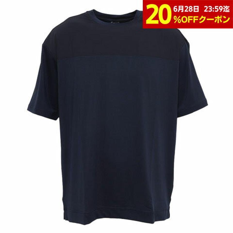 ウィッテム(HUITIEME)(メンズ)フロントハイブリット 半袖Tシャツ 191-26445-098