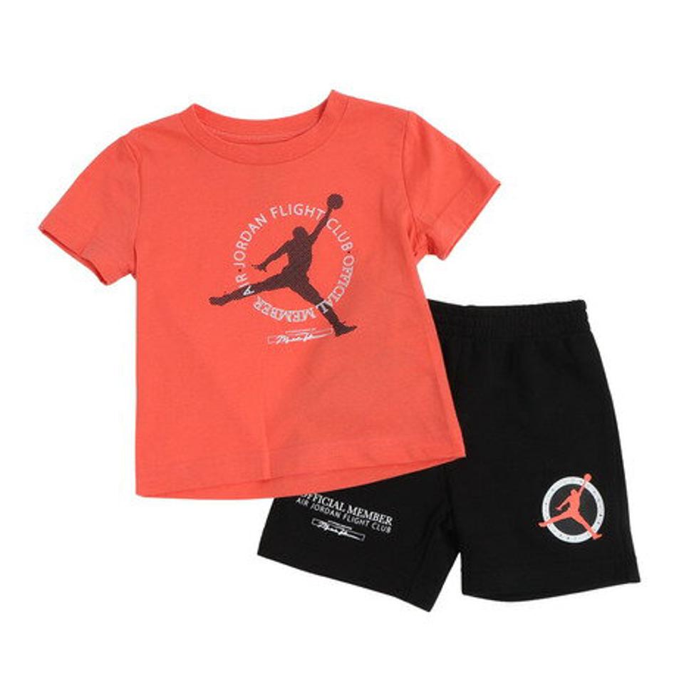 【1/10 24h限定 エントリー&対象4店舗買い回りで最大P10倍!】ジョーダン(JORDAN)(キッズ)半袖Tシャツ キッズ 上下セットトドラー 75C373-G0T