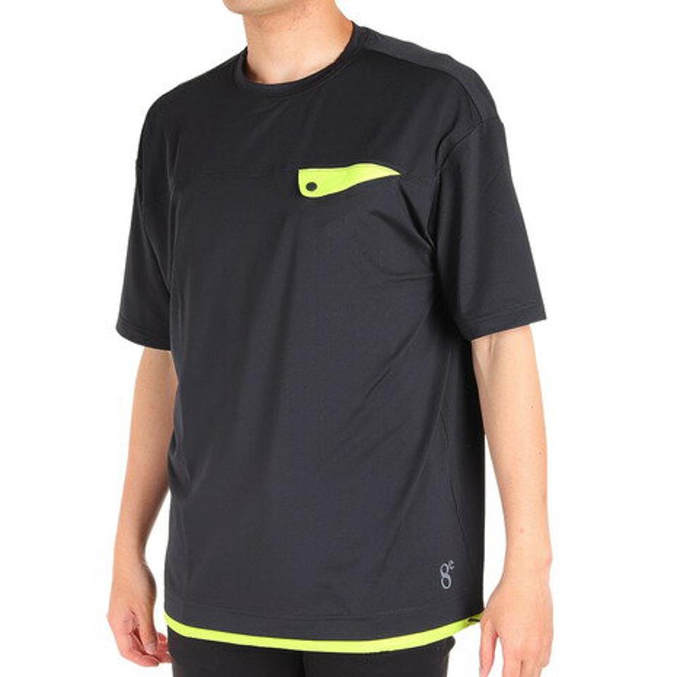 ウィッテム(HUITIEME)(メンズ)半袖Tシャツ メンズ 裾配色 クルーネック 191-26443-019