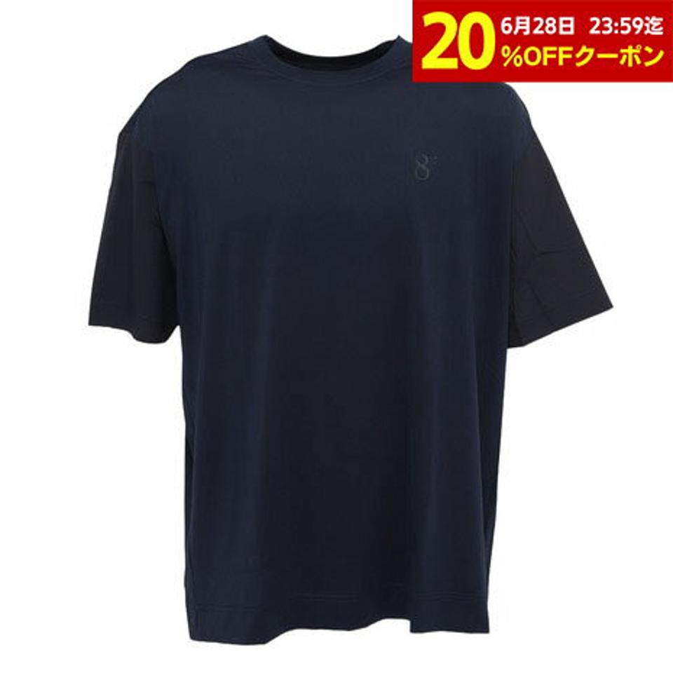 ウィッテム(HUITIEME)(メンズ)フロントハイブリット 半袖Tシャツ 191-26446-098