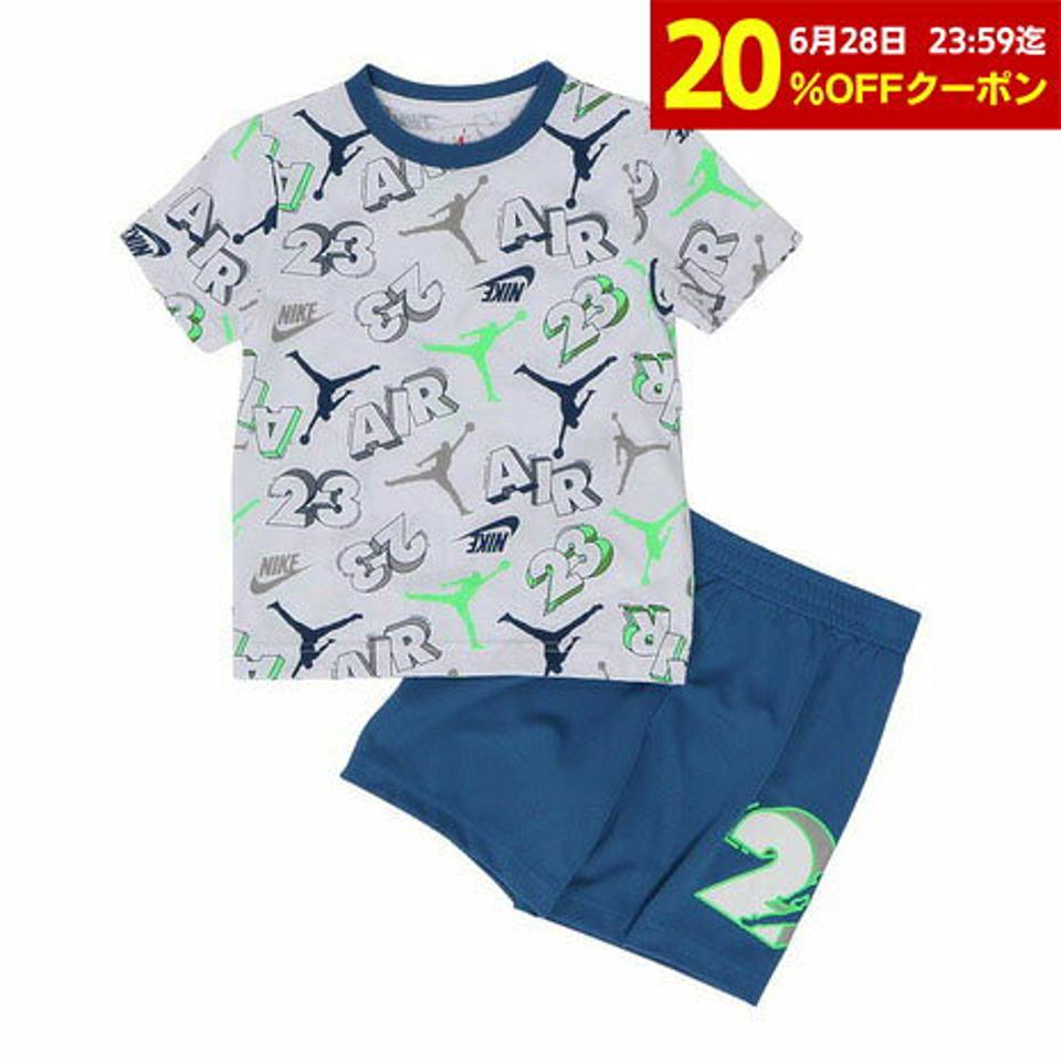 【7/17 9:59までエントリーでP5倍！】ジョーダン（JORDAN）（キッズ）Tシャツ キッズ 上下セット エアー JUMBLED 85B227-BAJ