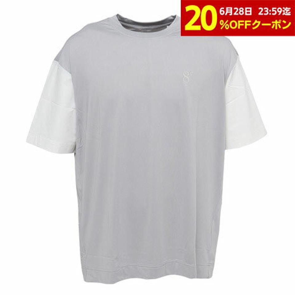 ウィッテム（HUITIEME）（メンズ）半袖Tシャツ メンズ フロントハイブリット 191-26446