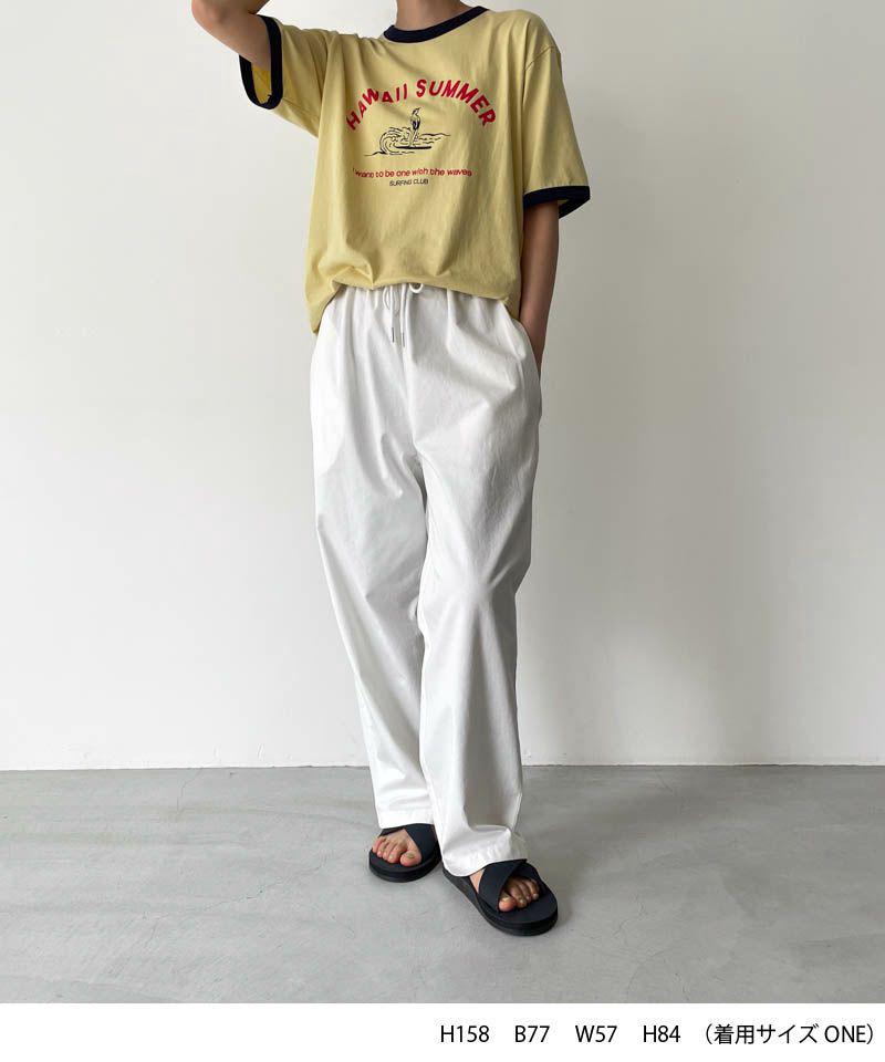 El mar(エルマール)"HAWAII SUMMER"リンガー半袖Tシャツ