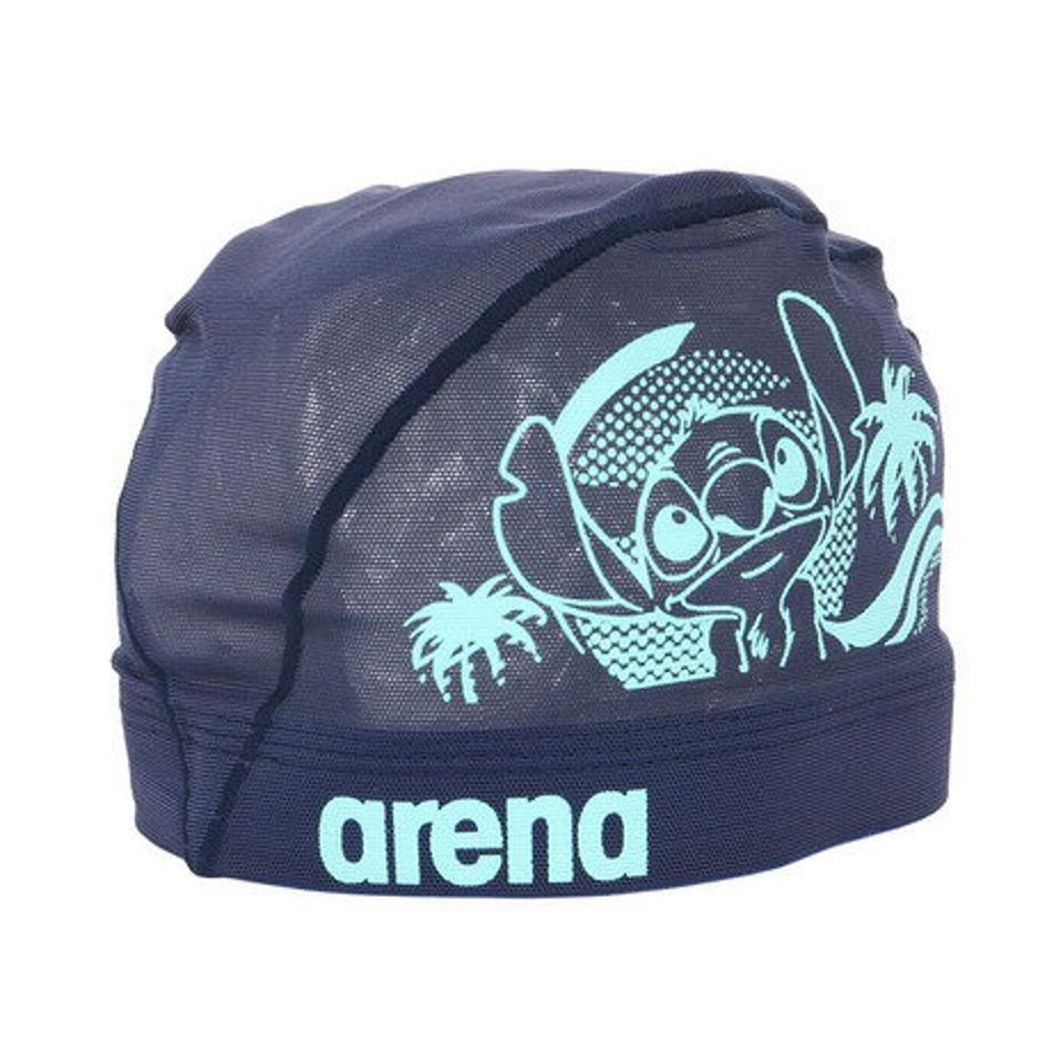 アリーナ（ARENA）（メンズ、レディース）水泳 スティッチ メッシュキャップ DIS-3060 NVY