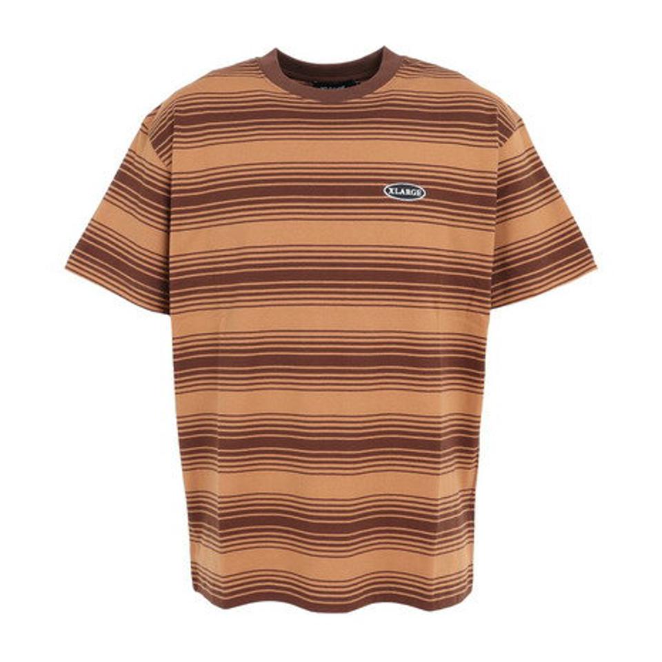 【10%OFFクーポン対象!2/15まで】エクストララージ(XLARGE)(メンズ)半袖Tシャツ メンズ EMBROIDERED 101232011044-BROWN