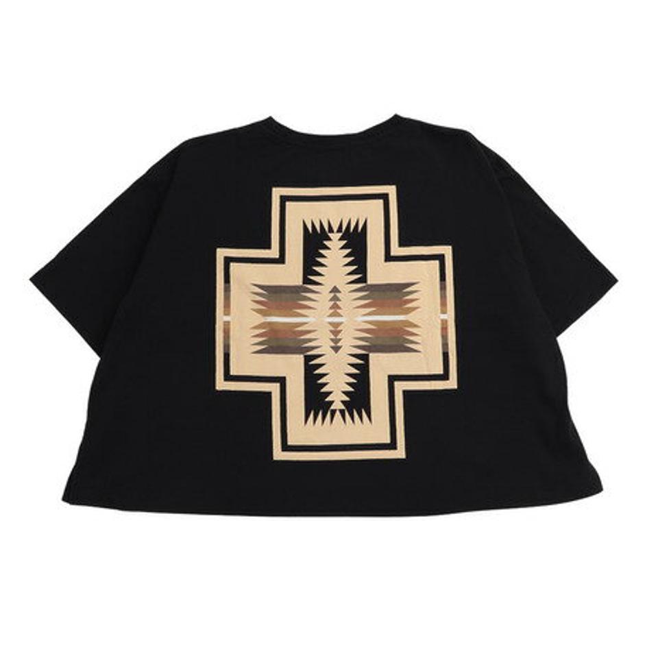 ペンドルトン(PENDLETON)(レディース)半袖Tシャツ バックプリントティー 19804411049000 ブラック