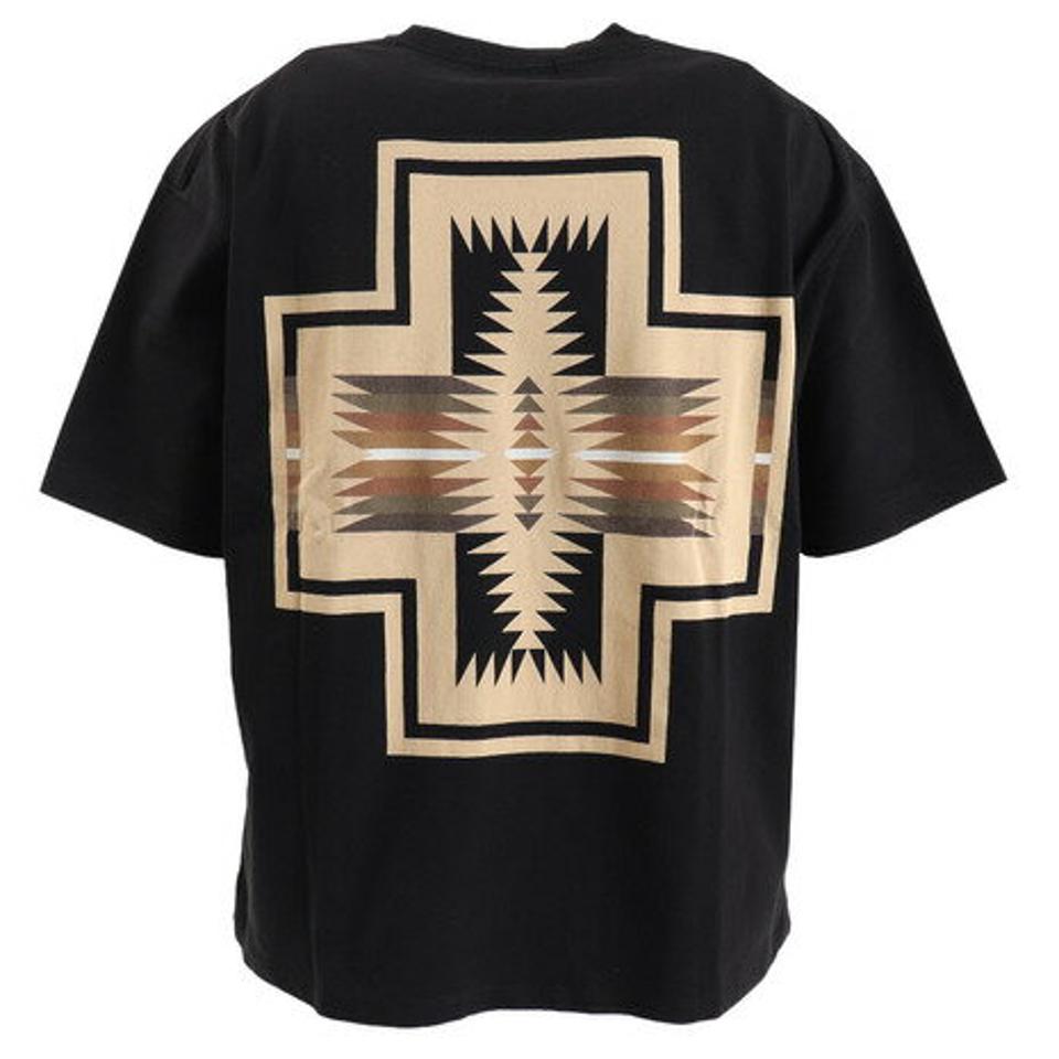 ペンドルトン(PENDLETON)(メンズ)半袖Tシャツ バックプリントTシャツ 19804409 Black ブラック