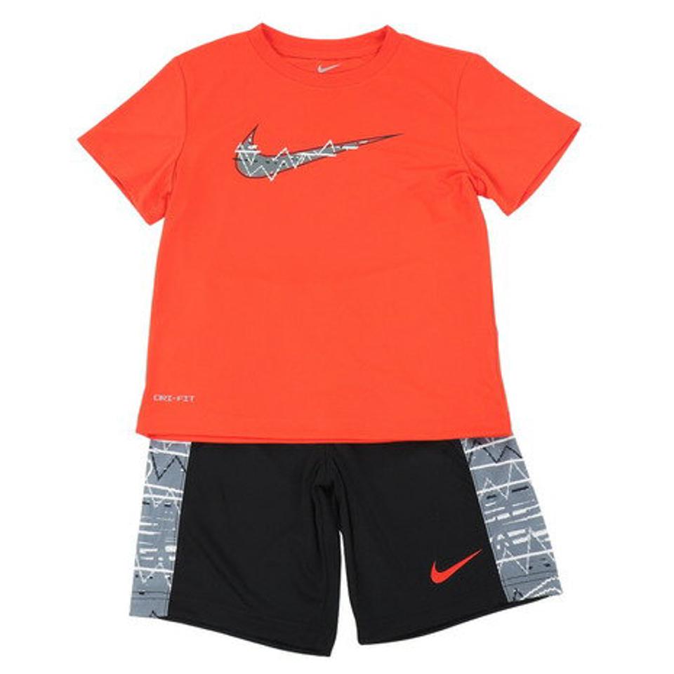 ナイキ(NIKE)(キッズ)半袖Tシャツ キッズ DRI-FIT SHORT SET ※要サイズ確認 86K517-K5F