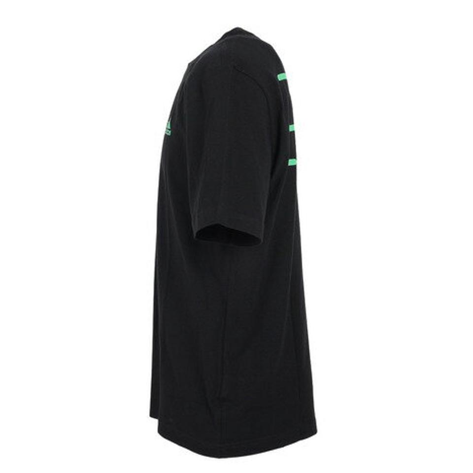 アディダス(adidas)(メンズ)半袖 Tシャツ メンズ 黒 ルーズフィットシャツ シグネチャー JLS98-GV1348