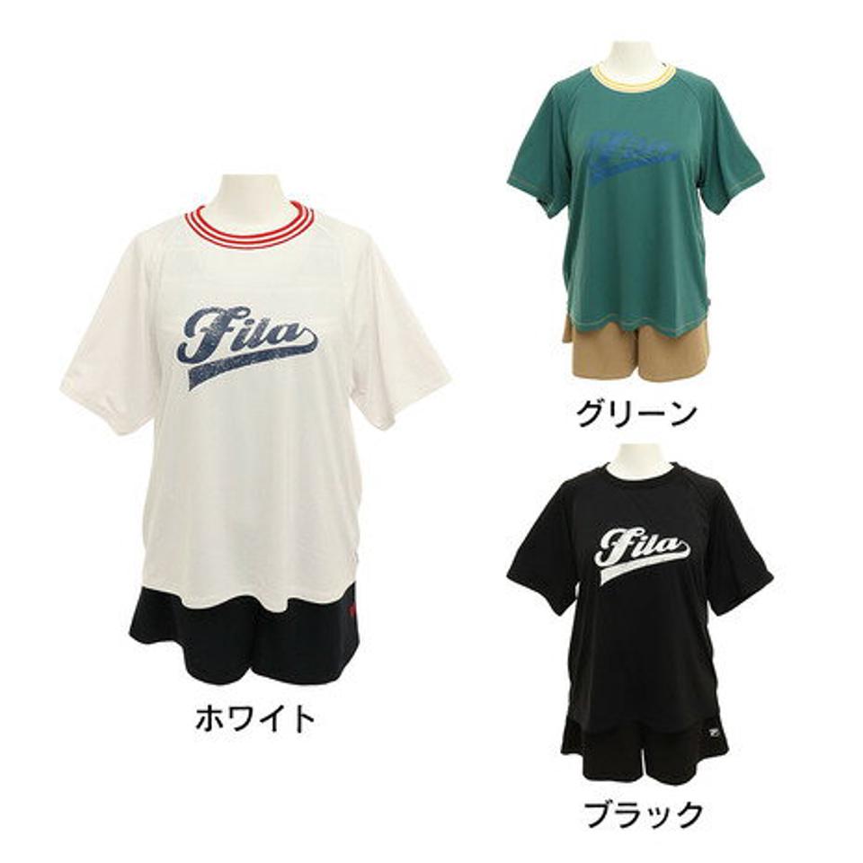 フィラ(FILA)(レディース)水着 4点セット Tシャツ 半袖 ショートパンツ 水陸両用 222701