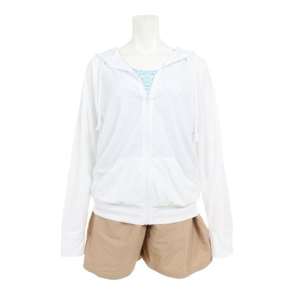 シュリーヌ（Shreanu）（レディース）水着 4点セット トップス ショーツ ショートパンツ パーカー 388090WHT ホワイト
