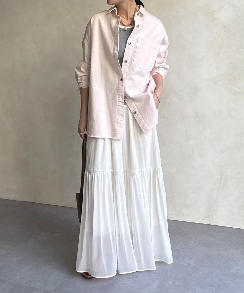 【新色追加】ダメージデニムシャツ