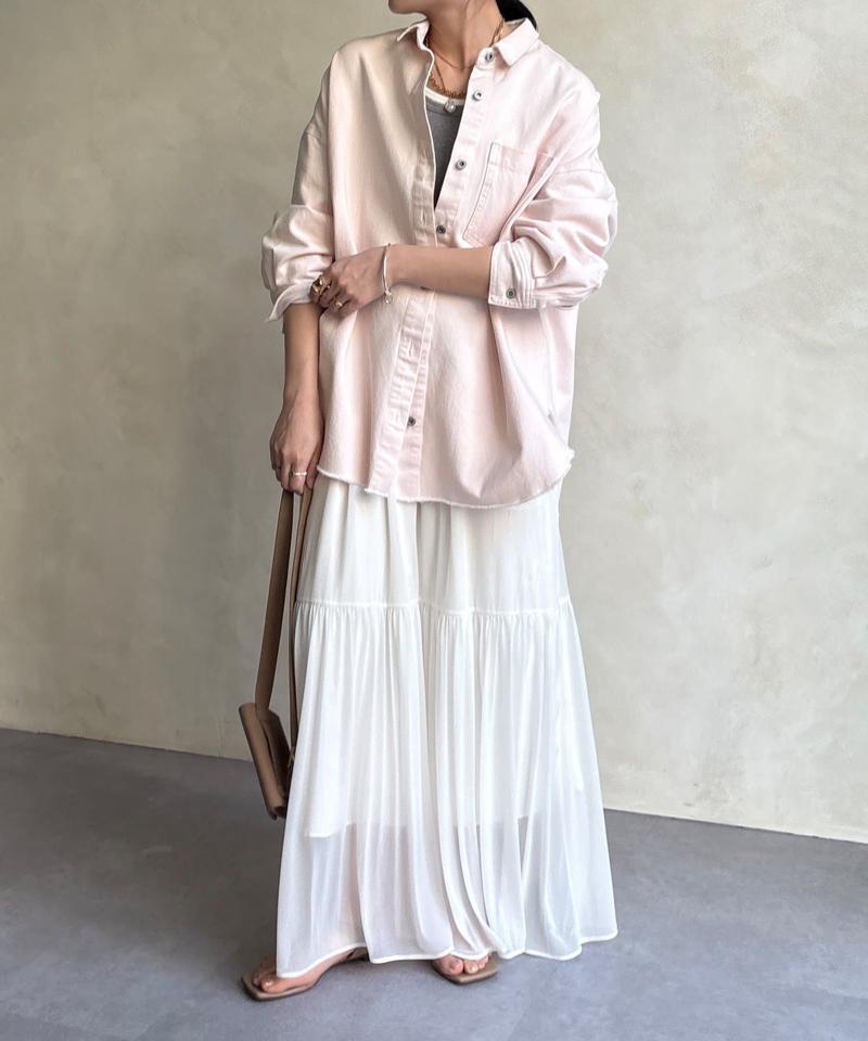 【新色追加】ダメージデニムシャツ