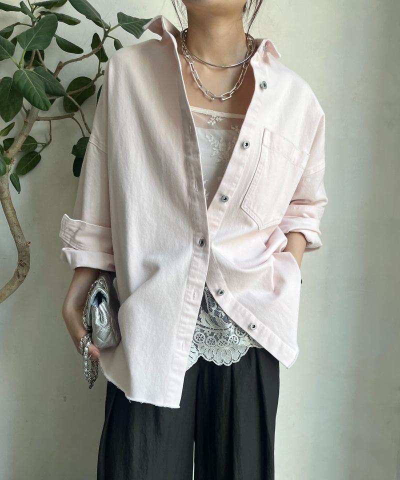 【新色追加】ダメージデニムシャツ