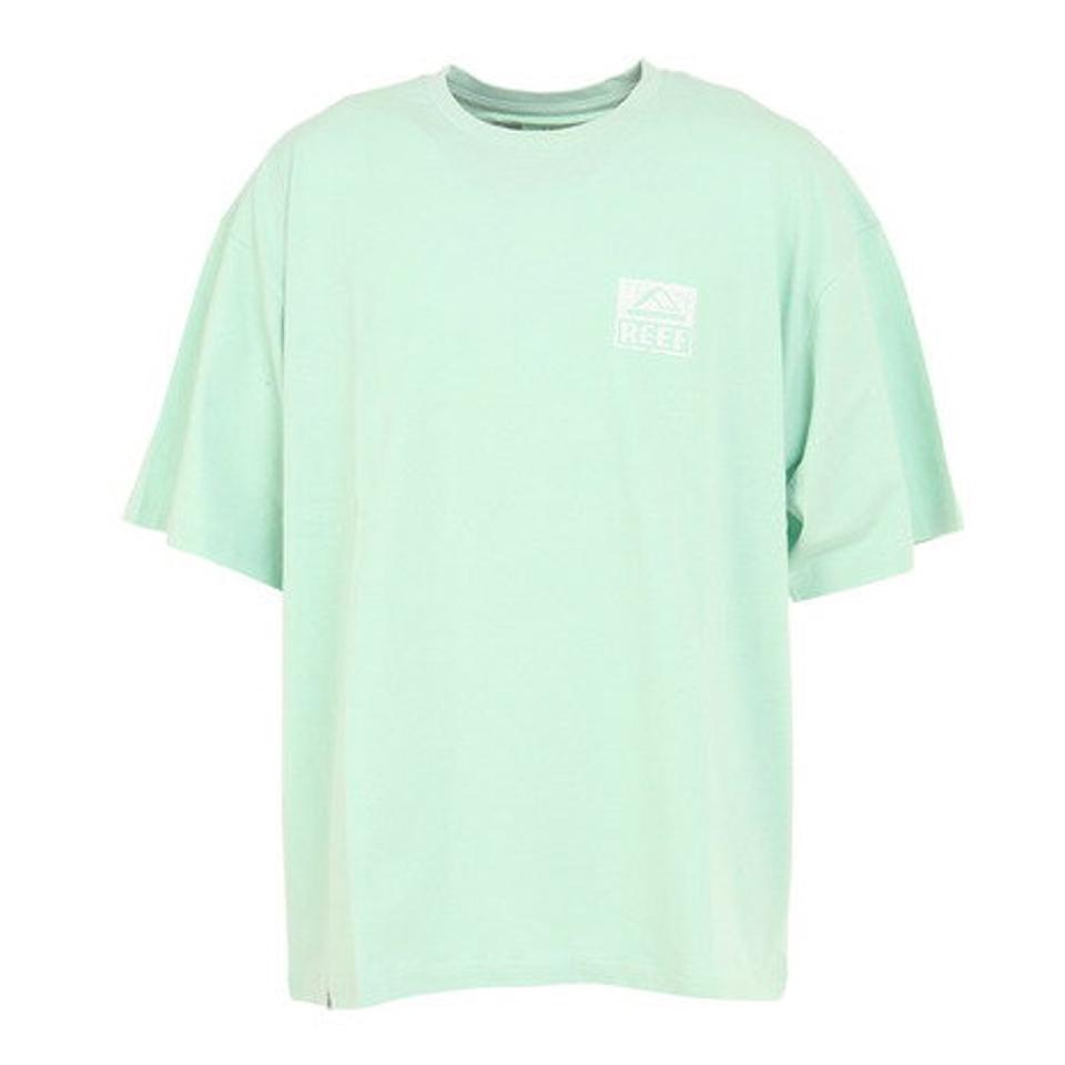 リーフ(REEF)(メンズ)半袖Tシャツ メンズ SQUARE LOGO RFTEM2306-GRN