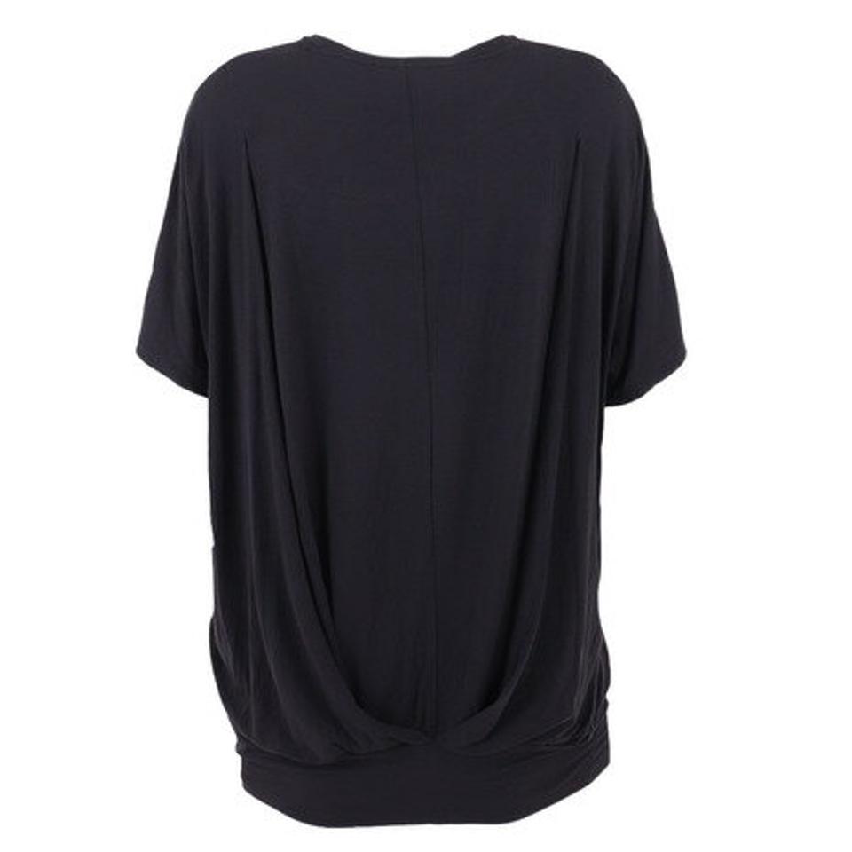 【10%OFFクーポン対象!7/5まで】ダンスキン(DANSKIN)(レディース)半袖Tシャツ レディース コンフォートバックタックド トップ DC523106 K