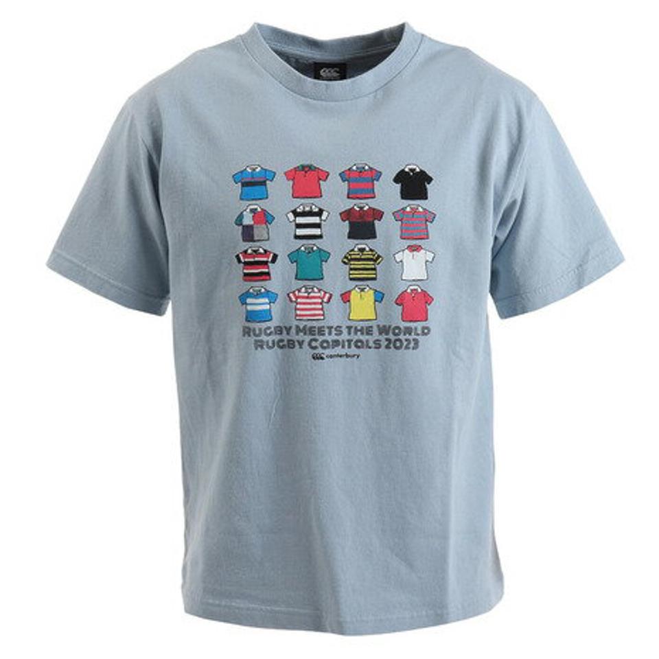 【7/5 24h限定 エントリー&対象3店舗買い回りで最大P10倍!】カンタベリー(canterbury)(メンズ)半袖Tシャツ メンズ RA33090 20 ブルーグレー ゴールドウィン Tシャツ